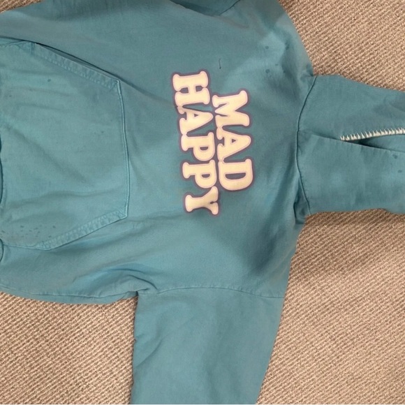Madhappy blue hoodie with stitching and graphic print. Limited edition - Picture 4 of 4